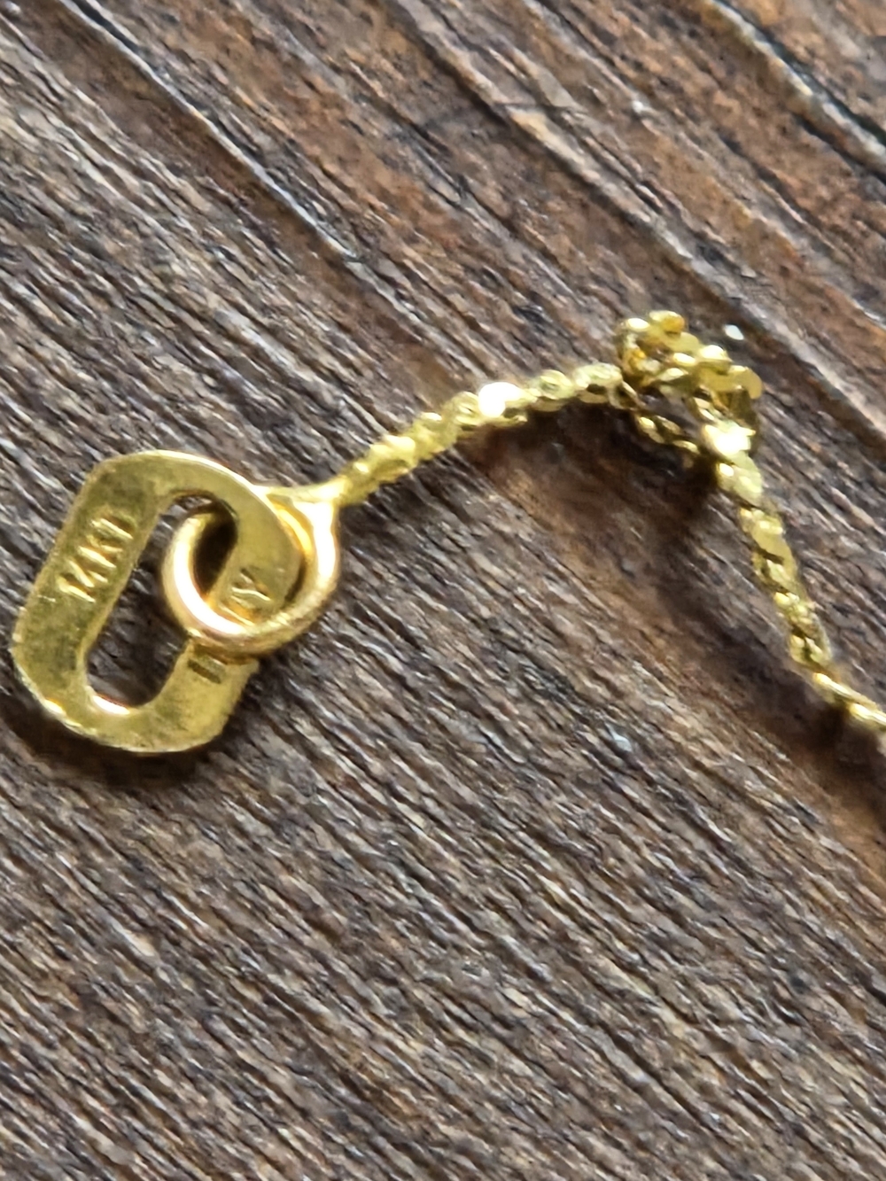 BrokenGold 14kt Women's Chain